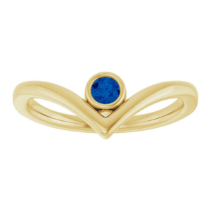 Amabel Blue Sapphire Yellow Gold 