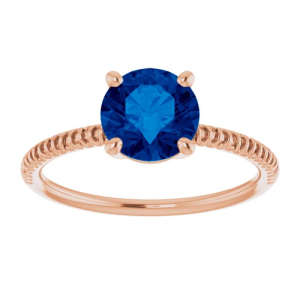 Aymara Blue Sapphire Rose Gold 