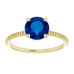 Aymara Blue Sapphire Yellow Gold 