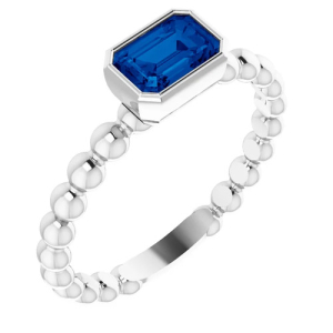 Allayna Blue Sapphire White Gold 