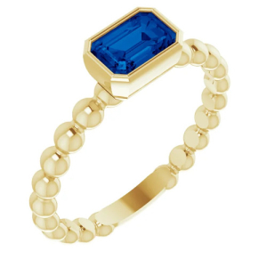 Allayna Blue Sapphire Yellow Gold 