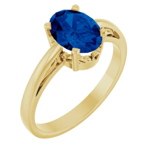 Avra Blue Sapphire Rose Gold 