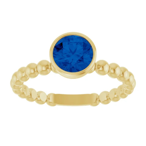 Aunika Blue Sapphire Yellow Gold 