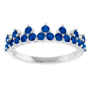 Nezuko 1.05 Carat Blue Round cut  Sapphire Ring