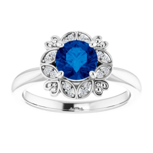 Alexandrina 1.09 Carat Blue Sapphire 