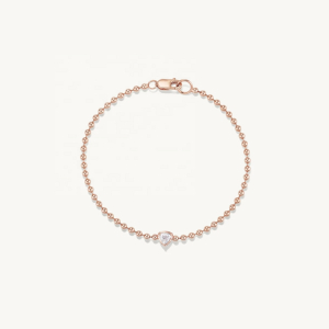 Jenilia  Natural Diamond Rose Gold Chain Bracelets