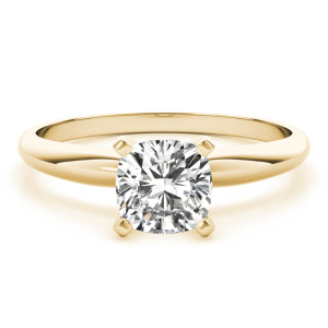 Evil Natural Diamond Yellow Gold Classic Solitaire Engagement Rings