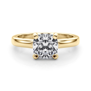 Mira Natural Diamond Yellow Gold Classic Solitaire Engagement Rings