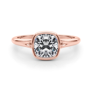 Harnily Natural Rose Gold Solitaire Diamond Ring