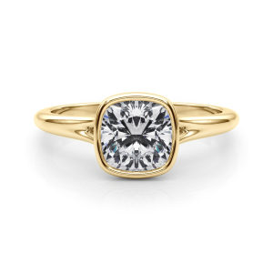 Harnily Natural Yellow Gold Solitaire Diamond Ring