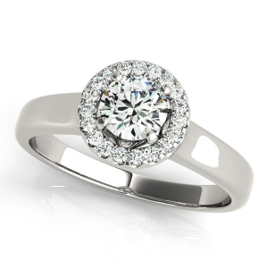 0.20 - 3.00 Carat Natural Round cut  Halo Diamond Rings