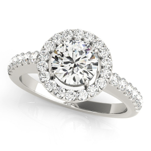 Liuvia Lab-Created Diamond Round cut Halo Engagement Ring