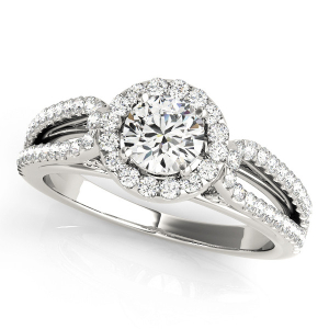 Natural Halo Diamond Rings