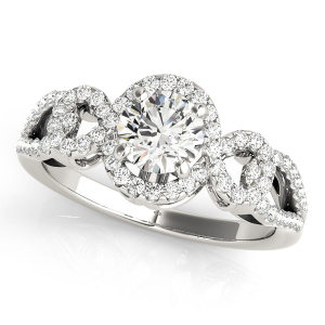 Jrue Natural Halo Diamond Rings