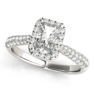 Natural Halo Diamond Rings