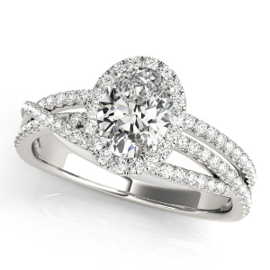 Natural Halo Diamond Rings