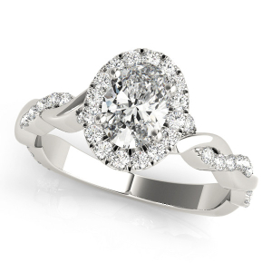 Natural Halo Diamond Rings