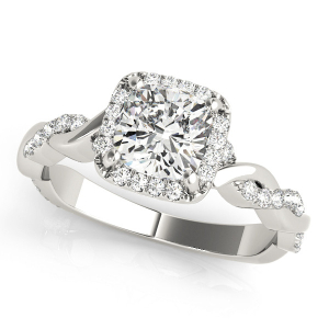 Natural Halo Diamond Rings