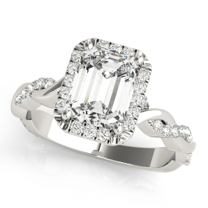 Natural Halo Diamond Rings