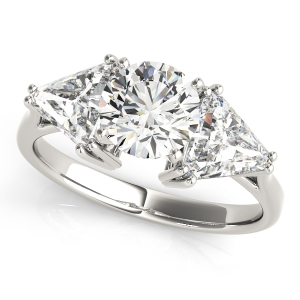 Wardah Lab-Created Diamond 4 Prong Set Trilogy Engagement Ring