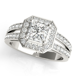 Leilah Natural Halo Diamond Rings