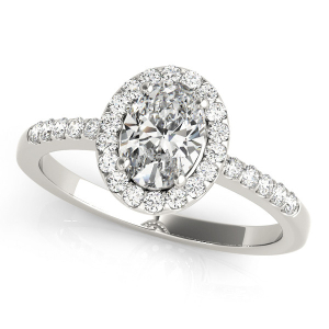 Natural Halo Diamond Rings