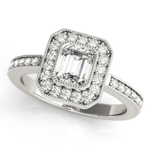 Natural Halo Diamond Rings