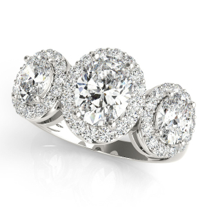 Natural Halo Diamond Rings