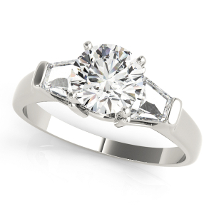 Winifred Lab-Created Diamond 4 Prong Set Trilogy Engagement Ring