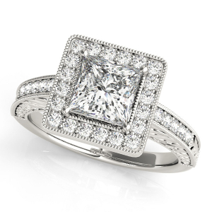 Khalia Natural Halo Diamond Rings