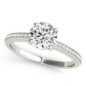 Natural Diamond Halo Engagement Rings