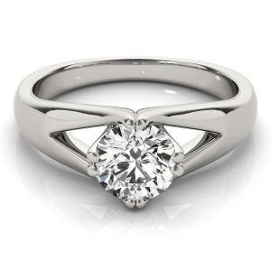 Moriah 0.10 - 3.00 Carat Natural Round cut Double Prong  Classic Solitaire Diamond Rings