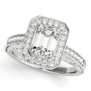 Natural Halo Diamond Rings