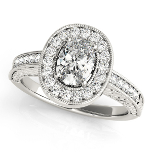 Natural Halo Diamond Rings