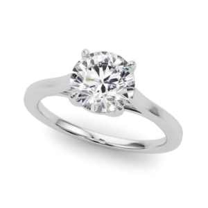 Marli 0.10 - 3.00 Carat Natural Diamond Round cut 4 Prong  Solitaire Engagement Rings