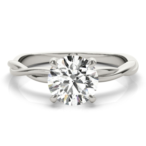 Mayzie 0.10 - 3.00 Carat Natural Diamond Round cut 4 Prong  Classic Solitaire Engagement Rings