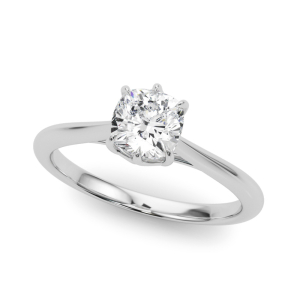 0.10 - 3.00 Carat Natural Cushion cut  Solitaire Diamond Rings