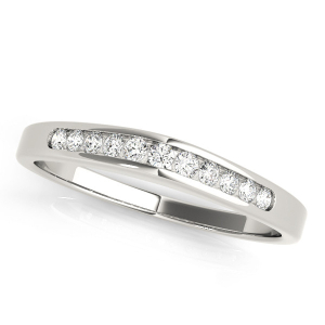 Riddhi Lab-Created Silver Channel-Set Eternity Diamond Rings