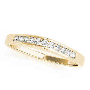 Riddhi Lab-Created Yellow Gold Channel-Set Eternity Diamond Rings