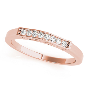 Lianny Lab-Created Rose Gold Channel-Set Eternity Diamond Rings