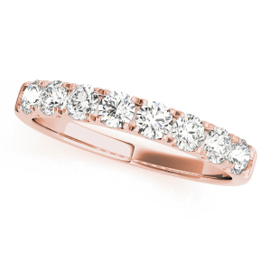 Corinne Lab-Created Rose Gold Prong 7 Stone Diamond Rings