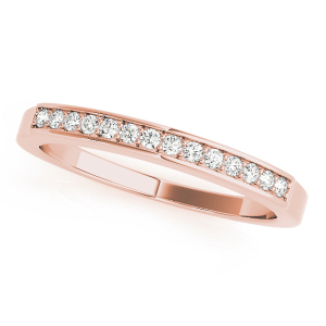 Rileigh Lab-Created Rose Gold Channel-Set Eternity Diamond Rings