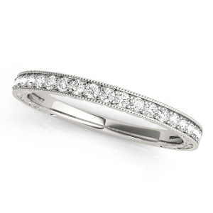 Harvey Lab-Created Silver Channel-Set Eternity Diamond Rings