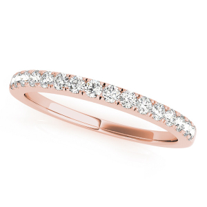 Renae Lab-Created Rose Gold Prong Three Quarter Eternity Diamond Rings