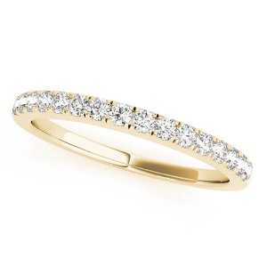 Renae Lab-Created Yellow Gold Prong Three Quarter Eternity Diamond Rings