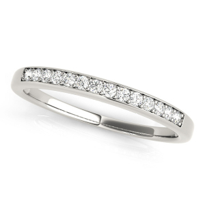 Jamaria Lab-Created Silver Channel-Set Eternity Diamond Rings