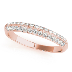 Koraline Lab-Created Rose Gold Pave-Set Eternity Diamond Rings