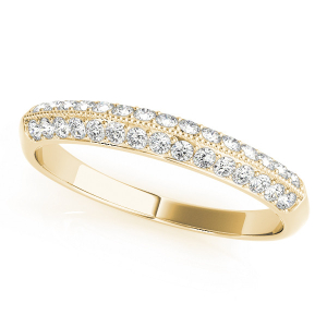 Koraline Lab-Created Yellow Gold Pave-Set Eternity Diamond Rings