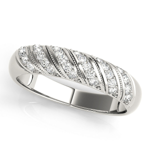 Anslee Lab-Created Round cut Pave-Set Eternity Diamond Rings