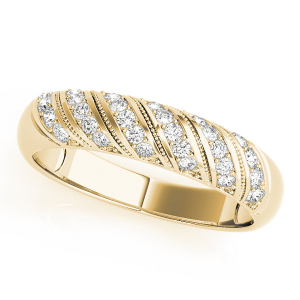 Anslee Lab-Created Yellow Gold Pave-Set Eternity Diamond Rings